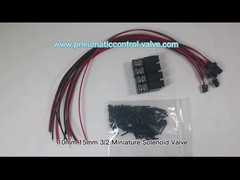 10mm 15mm 3/2 Miniatur-Magnetventil 1.3W 24VDC für pneumatische Automatisierung des Gewebes und des Strickens